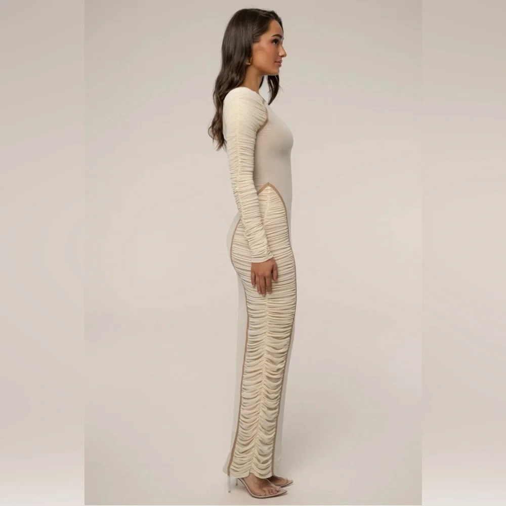 JLUXLABEL NWT Buttercream Rachel One-Shoulder Maxi Dress - Picture 4 of 6